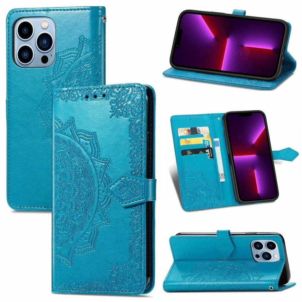 3-in-1 Phone Case In Blue For iPhone 15 Plus